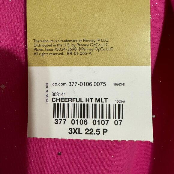 * ❤️NWT PINK LEGGINGS w/SILVER SPARKLE PLUS/PETITE - Picture 5 of 6